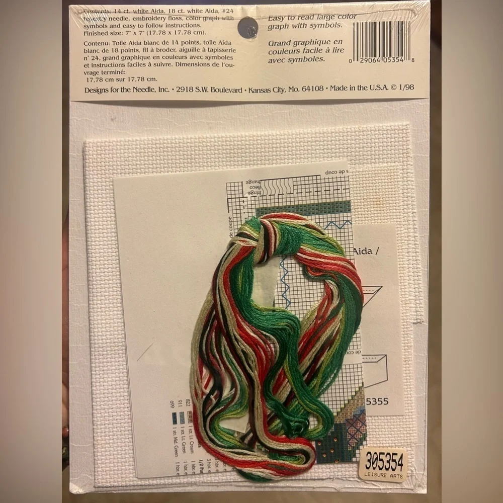 Designs For The Needle Cherry Teacup Cross Stitch Kit #5354 Hometown Collection